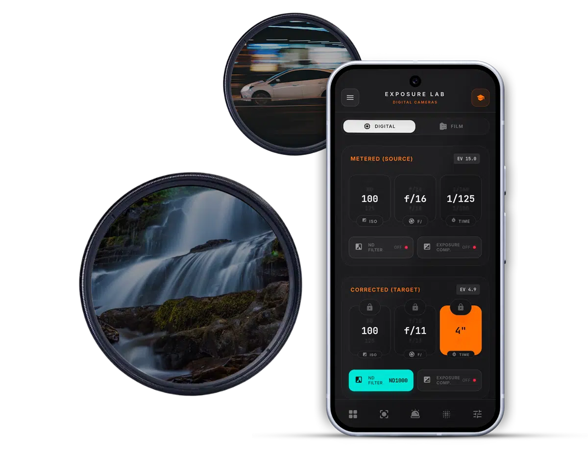 ND Filter App UI